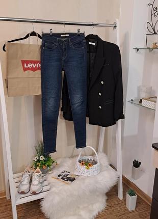 Джинсы фирмы levis 710  размер 27 super skinny сделано в шри ланке9 фото