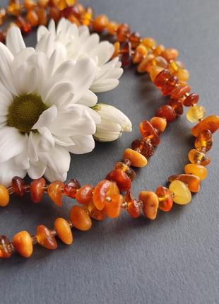 Намисто коротке з натурального бурштину. натуральний лікувальний бурштин чокер. україна.