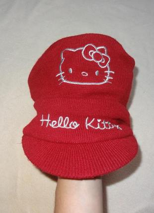 Шапка з козирком hello kitty 54-55 р