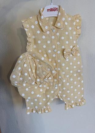 Пісочник на дівчинку розмір 3-6 місяців