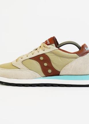 Кроссовки кожаные замшевые saucony jazz