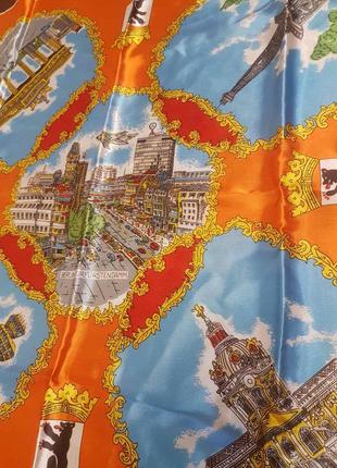Сувенирный оригинальный платок с видами берлина