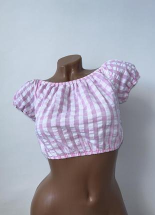 🎁подарунок🎁кроп топ з дефектом new look