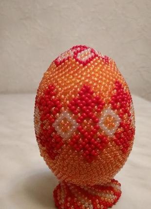 Пасхальное яйцо оранжевое2 фото
