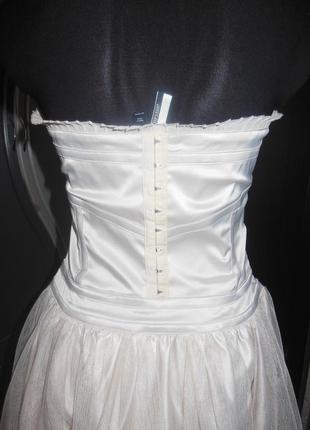 Платье бандо с пышной фатиновой юбкой4 фото