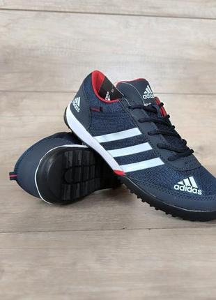 Sale adidas daroga легкие кроссовки кеды мокасины слипоны адидас сетка летние весенние дышащие синии подростковые 36( 35 р) 37 38 39 401 фото