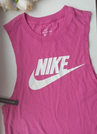 Nike loose fit топ майка для занятий спортом, тренировок 100% хлопок xs-s-размер.оригинал  новая1 фото