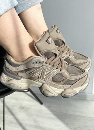 Нью беленс кроссовки new balance 9060 beige brown