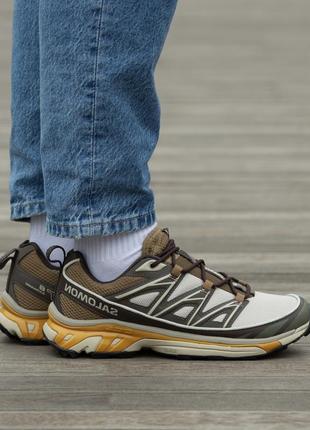 Саломон кросівки коричневі salomon xt-6 expanse brown