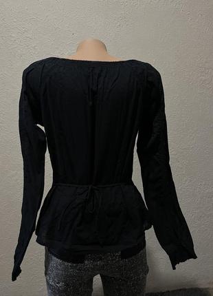 Чорна блузка сорочка/чорна сорочка блузка3 фото