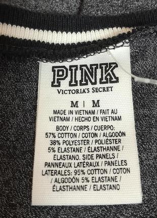 Красивое короткое платье серого цвета pink victoria's secret made in vietnam, 💯 оригинал7 фото