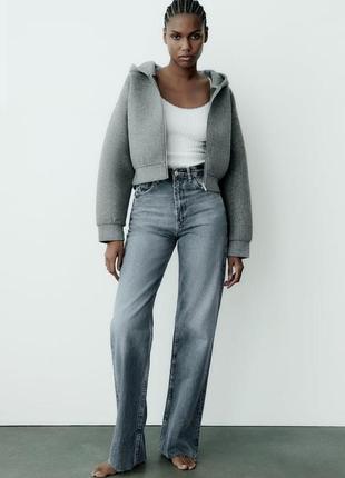 Трендовые джинсы zara wide leg (32)1 фото