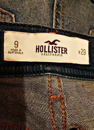 Стильные короткие джинсовые шорты успешного американского бренда hollister5 фото