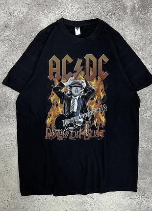 Футболка ac/dc rock or bust  ас дс рок мерч