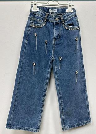 Джинси з камінцями  стразами