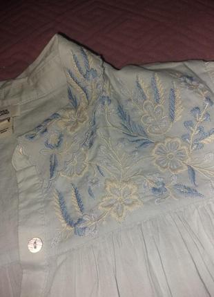 Блуза с вышивкой,52-56р4 фото