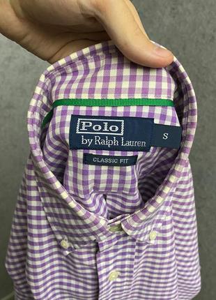 Клетчатая рубашка от бренда polo ralph lauren5 фото