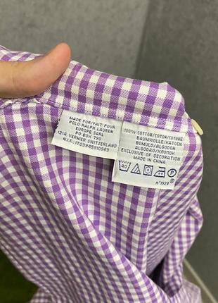 Клетчатая рубашка от бренда polo ralph lauren6 фото