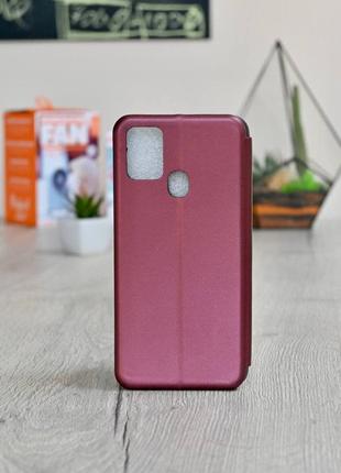 Чохол-книга 360 standard xiaomi mi 9 lite бордовий2 фото