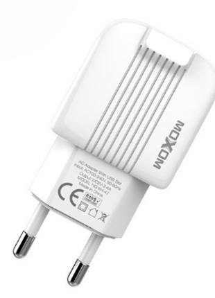 Сзу moxom 2в1 type-c 2usb/2.4 a (kh-47) білий