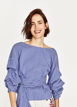 Zara легка котонова блуза1 фото