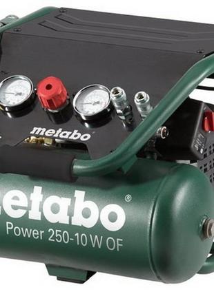 Безмасляний компресор power 250-10 w of metabo
