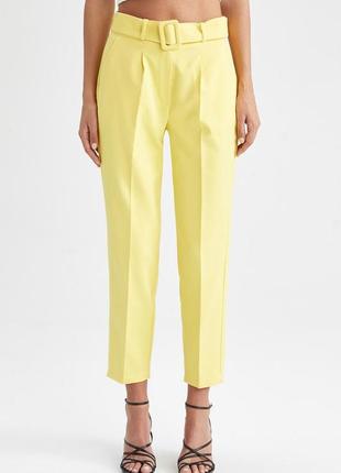 Женские желтые брюки брюки defacto s, м, l1 фото