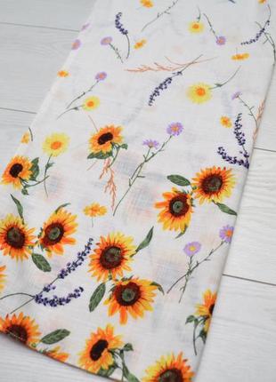 Красиві котонові штани в квітковий принт f&f.3 фото