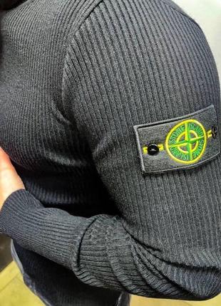 Свитер черный stone island 9-4422 фото