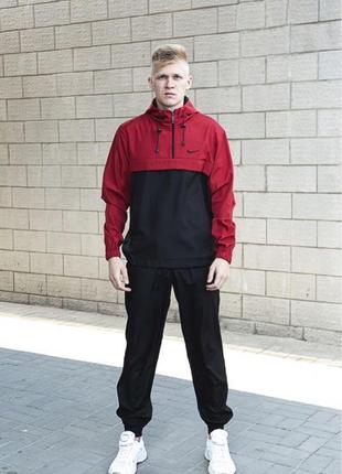Комплект анорак president красно-черный + штаны president + в под2 фото