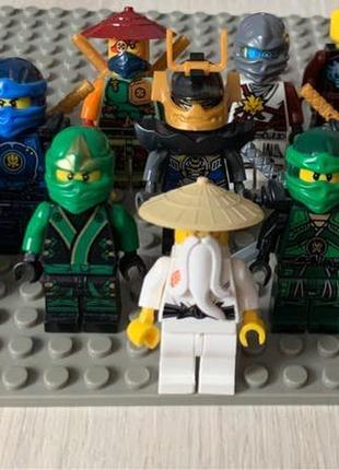 Lego ninjago. команда ніндзя. китайські фігурки.