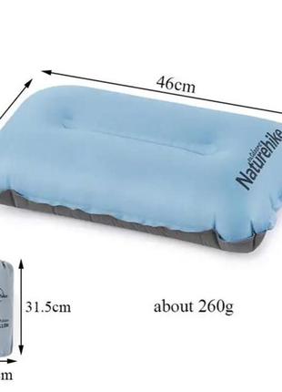 Самонадувна подушка naturehike sponge automatic inflatable pillow3 фото