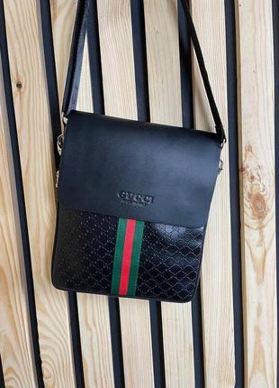 Gucci через плечо black1 фото