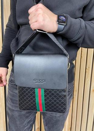 Gucci через плечо black3 фото