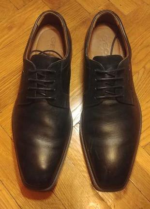 Чоловічі чорні черевики geox