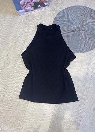 Топ американка черный майка черная