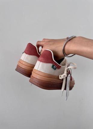 Жіночі кросівки адідас газель преміум / adidas gazelle bold 
platform cream / wild sepia premium2 фото