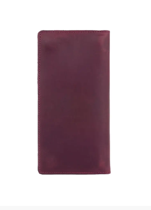 Зносостійкий фіолетовий шкіряний гаманець на 14 карт4 фото