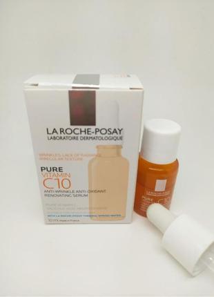 La roche-posay pure vitamin c10 сироватка 10мл.