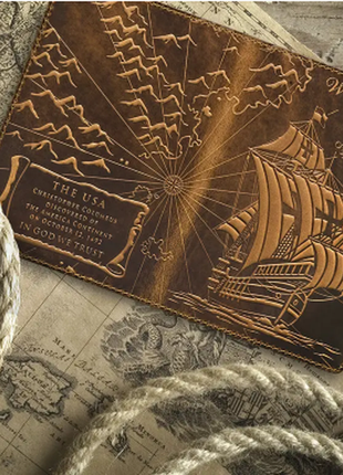 Руда дизайнерська обкладинка для паспорта колекція "discoveries"