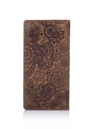 Дизайнерський гаманець на 14 карт з натуральної шкіри2 фото