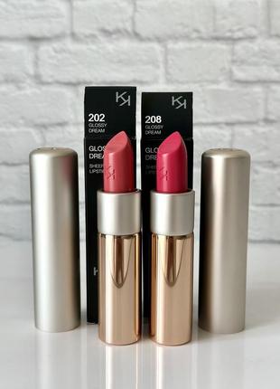 Glossy dream sheer lipstick кремова губна помада kiko milano!