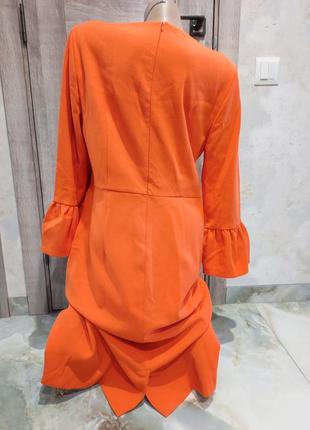 Платье оранжевое настроение7 фото
