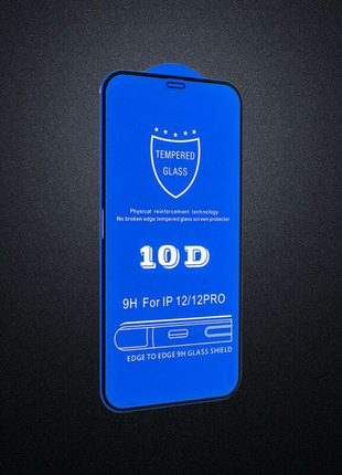 Захисне скло для iphone 12 12pro 10d айфон apple1 фото