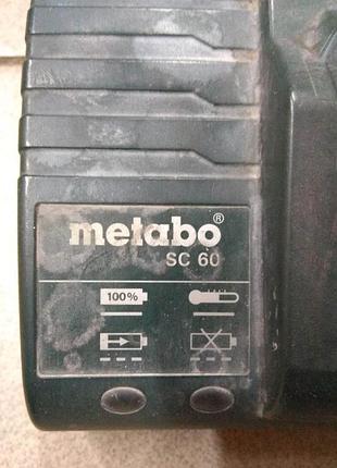 Зарядное устройство metabo sc 60 метабо 2