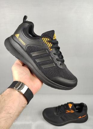 Мужские кроссовки adidas terrex speed black/orange