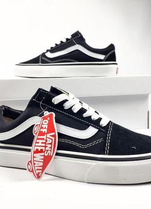 Кеди жіночі vans old skool black1 фото