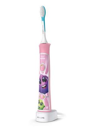 Электрическая детская зубная щетка philips sonicare for kids hx6350 с bluetooth.1 фото