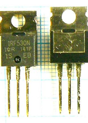 Лот: 12 × 12 ₴ = 144 ₴ irf530n n 100v 17a 88w 0.11ohm (irf530 f530 кп745а кп745) to220 ir
