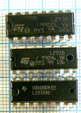 Лот: 2 × 64 ₴ = 128 ₴ l293b dip16 (l293) 36v 1a 5w драйвер 4-канальний для принтера stm